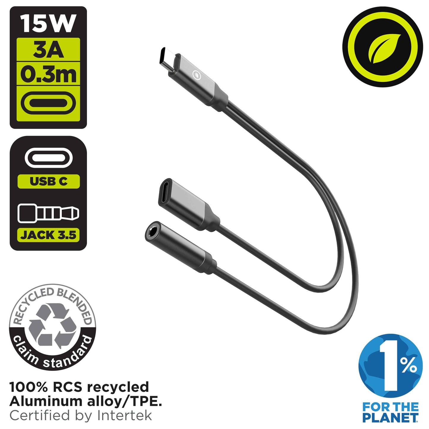 USB-C Music and Charging Splitter