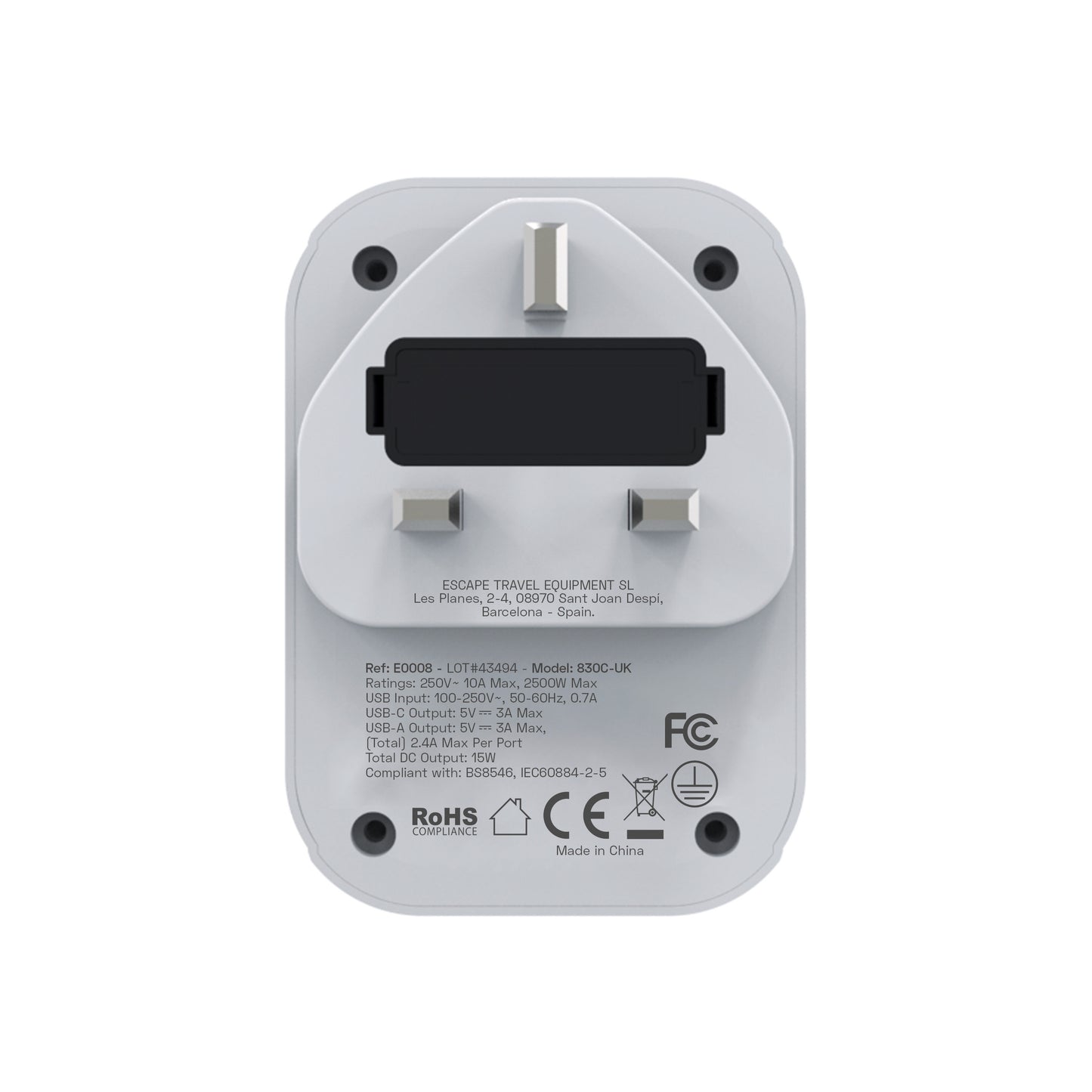 Universal Travel Adapter (USB-C)