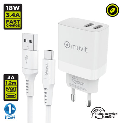 USB-A European Wall Charger