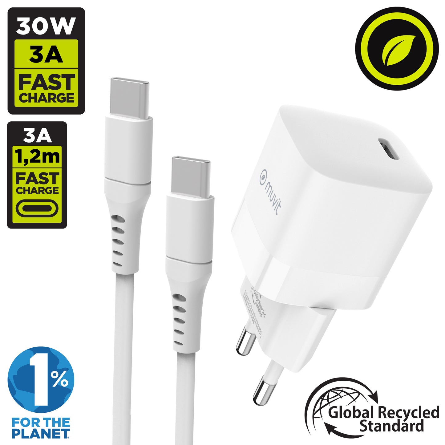 USB-C European Wall Charger