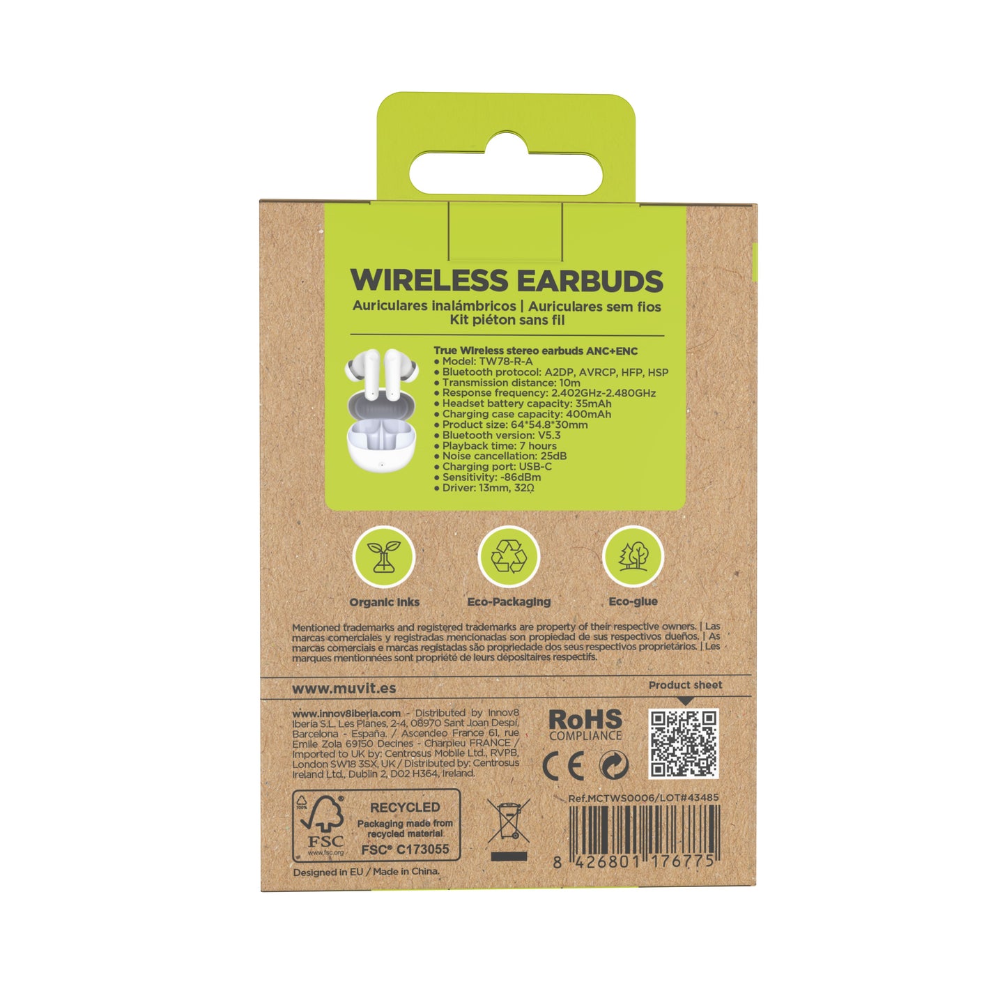 Wireless Stereo Earbuds