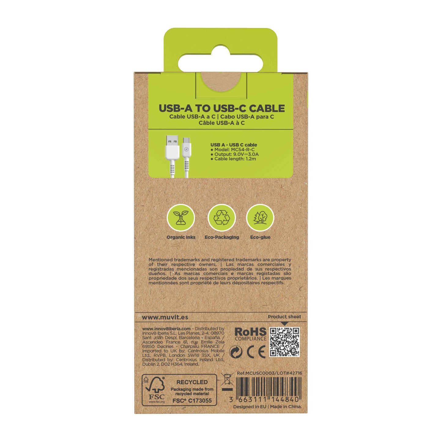 USB-A to USB-C Charging Cable