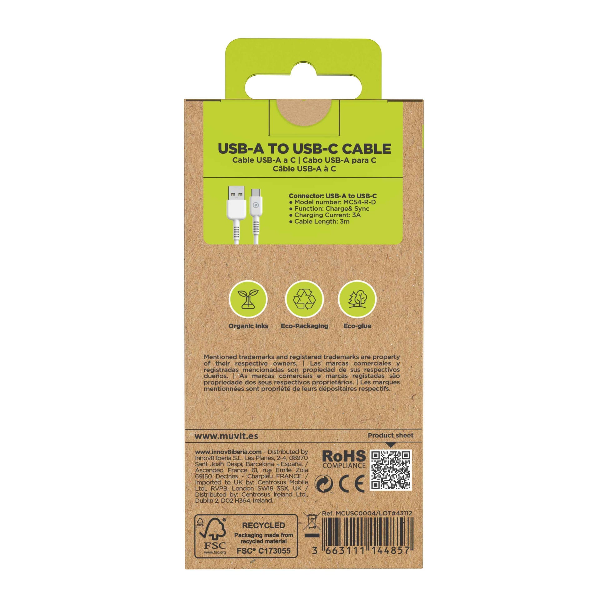 USB-A to USB-C Charging Cable