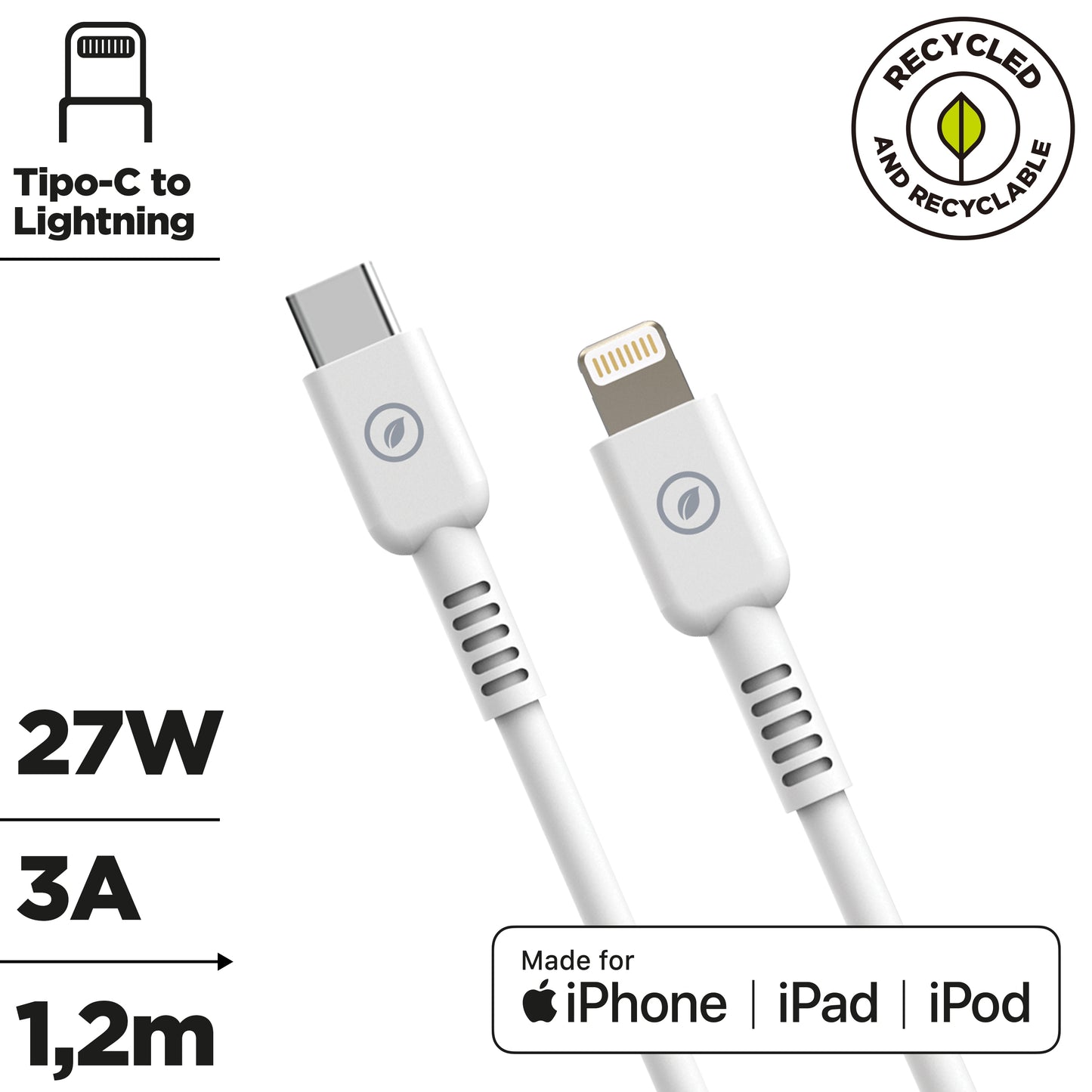 USB-C to Lightning Charging Cable