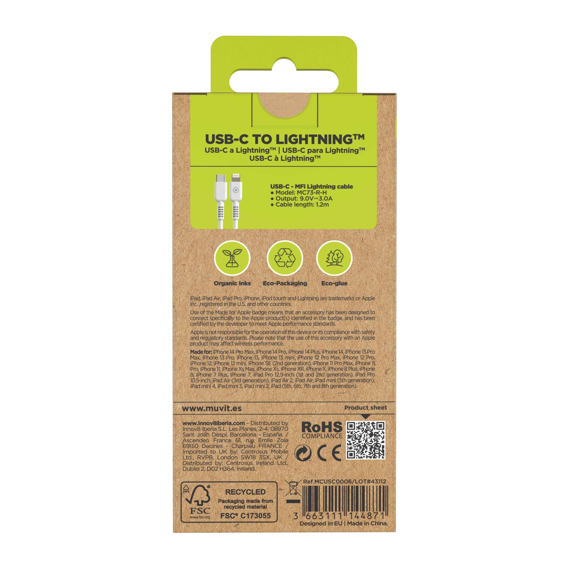 USB-C to Lightning Charging Cable