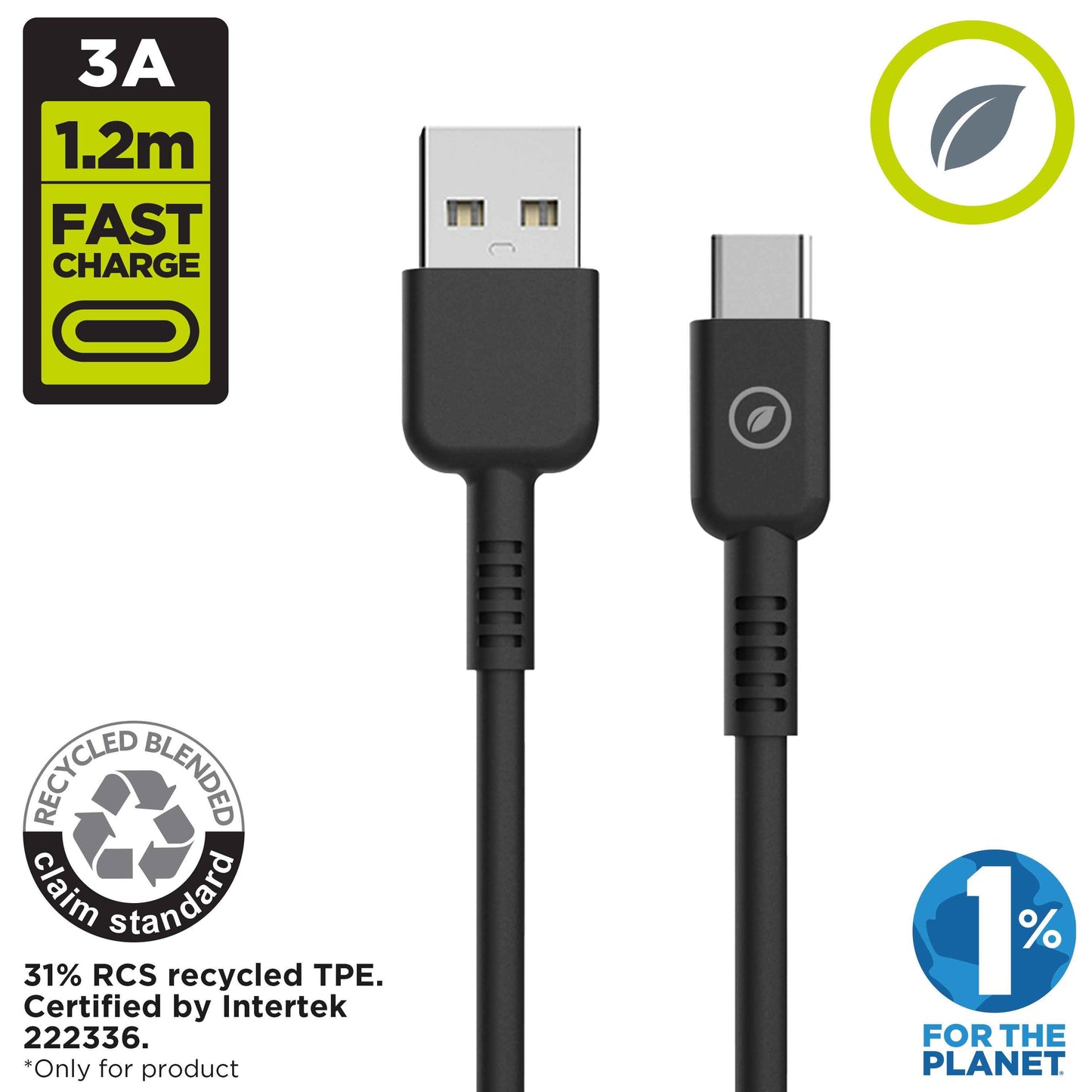USB-A to USB-C Charging Cable