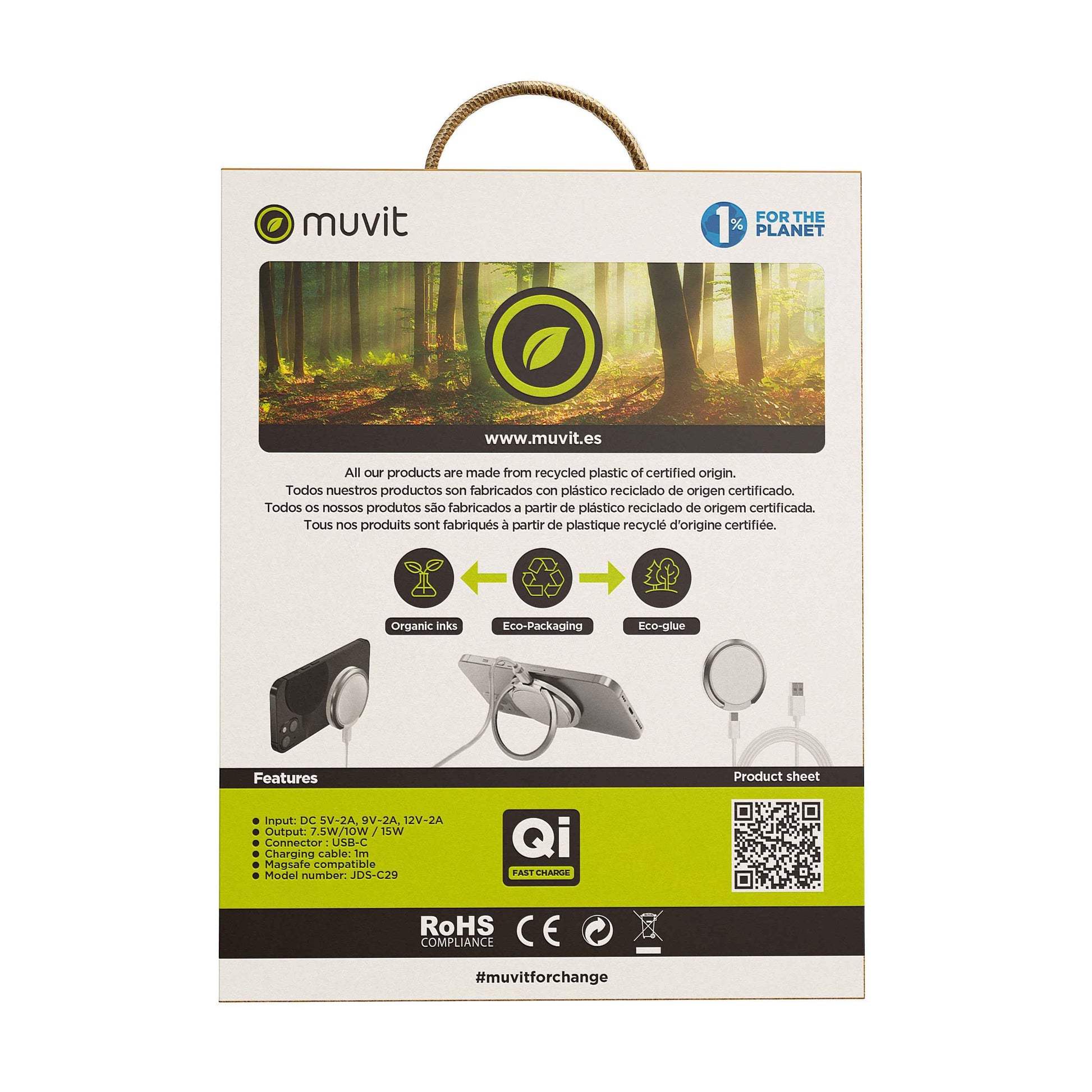 MagSafe Wireless Charger with Ring Stand